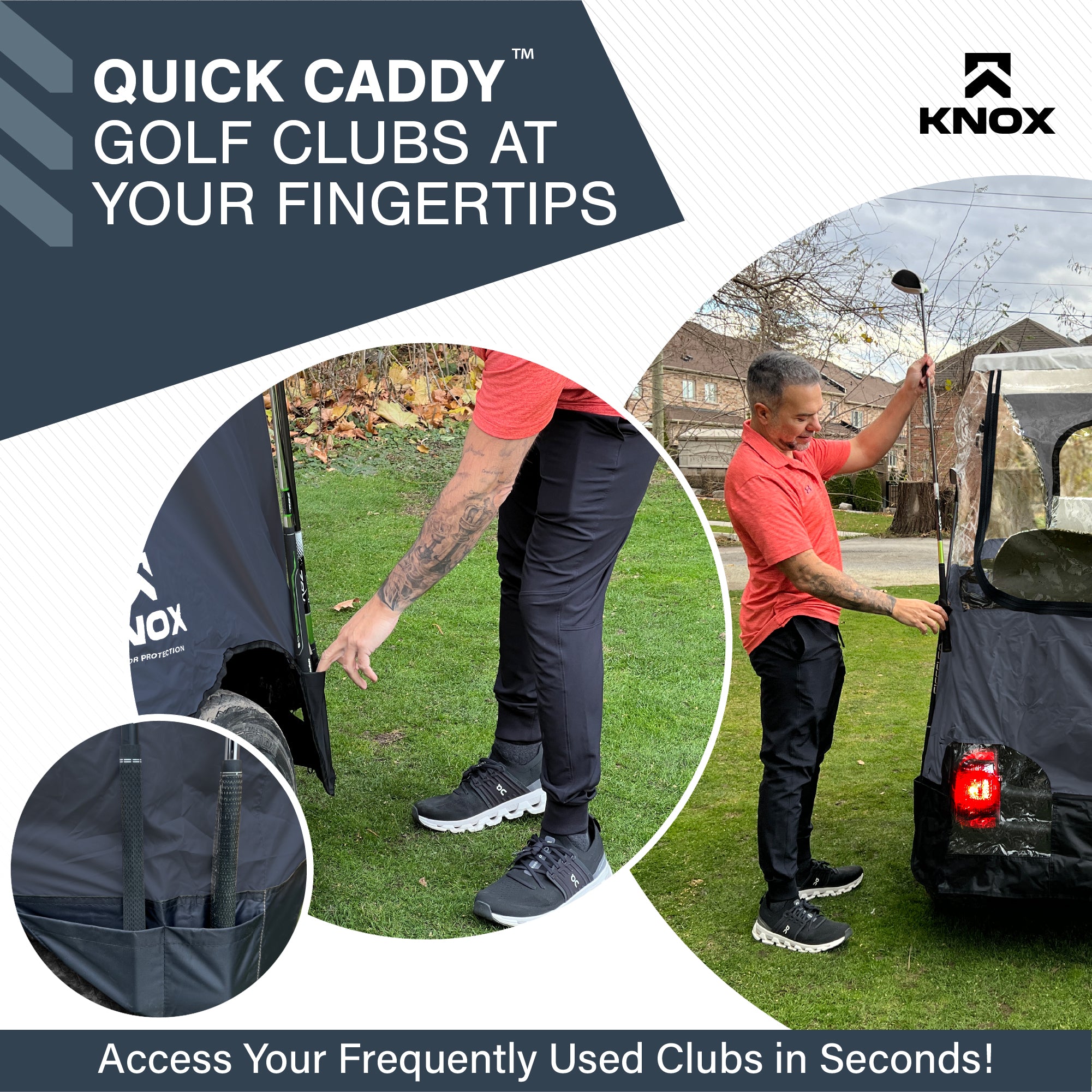 KNOX Golf Cart Enclosures 2 Passenger 69"