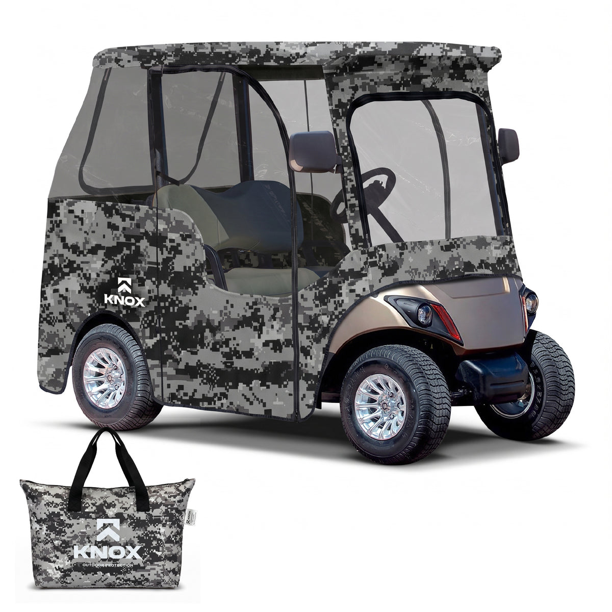 KNOX 2 Person Yamaha Golf Cart Enclosure, 69-Inch Roof