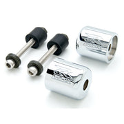 Silver Suzuki "GSXR" Engraved Bar Ends Weights Sliders - GSXR 600 750 1000 Hayabusa and More! (1989-2013)