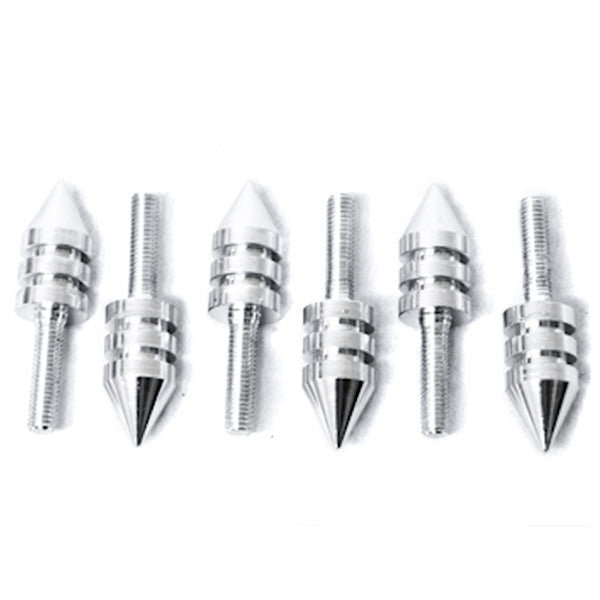 Universal Chrome Motorcycle Spike Bolts (Windscreen, Fairings, License Plate)