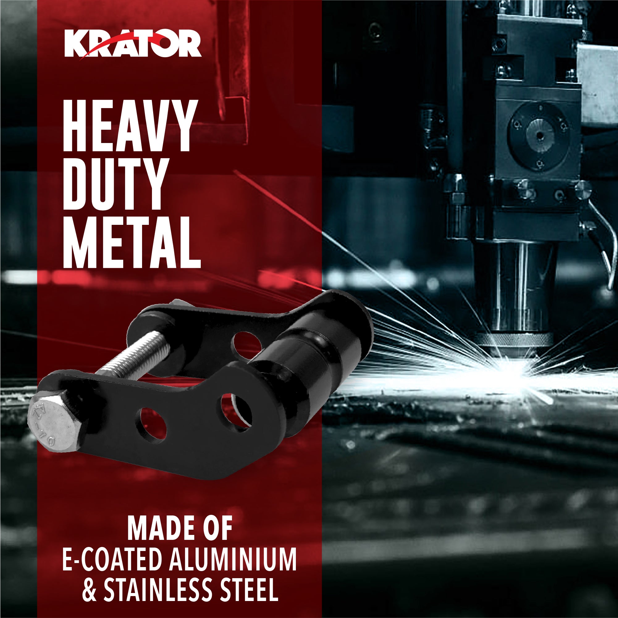 Krator Headlight Extension Block for Krator Fairing With Adjustable Design