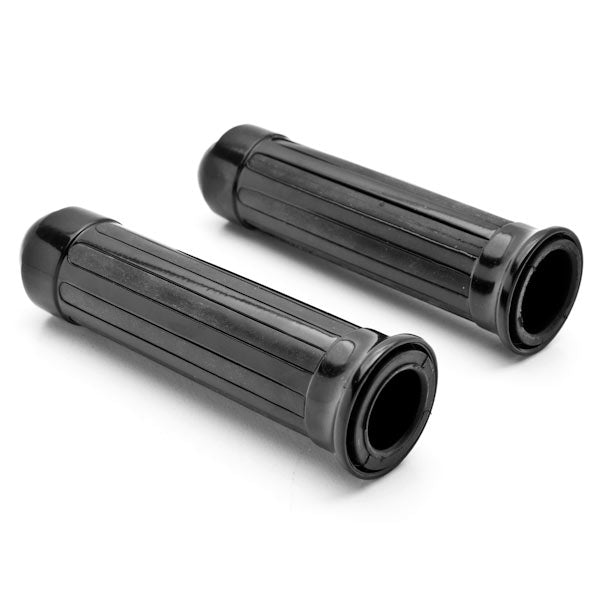 Skull Custom Black Motorcycle Handlebar Hand Grips (1")