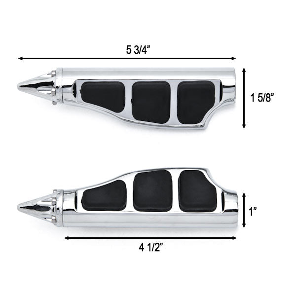 Honda Stiletto Foot Front Peg Foot Rests Chrome Ace Spirit Magna Shadow Phantom
