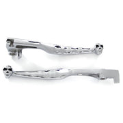 Suzuki Chrome Brake / Clutch Skull Hand Levers - Boulevard Marauder Volusia and More! (1997-2006)