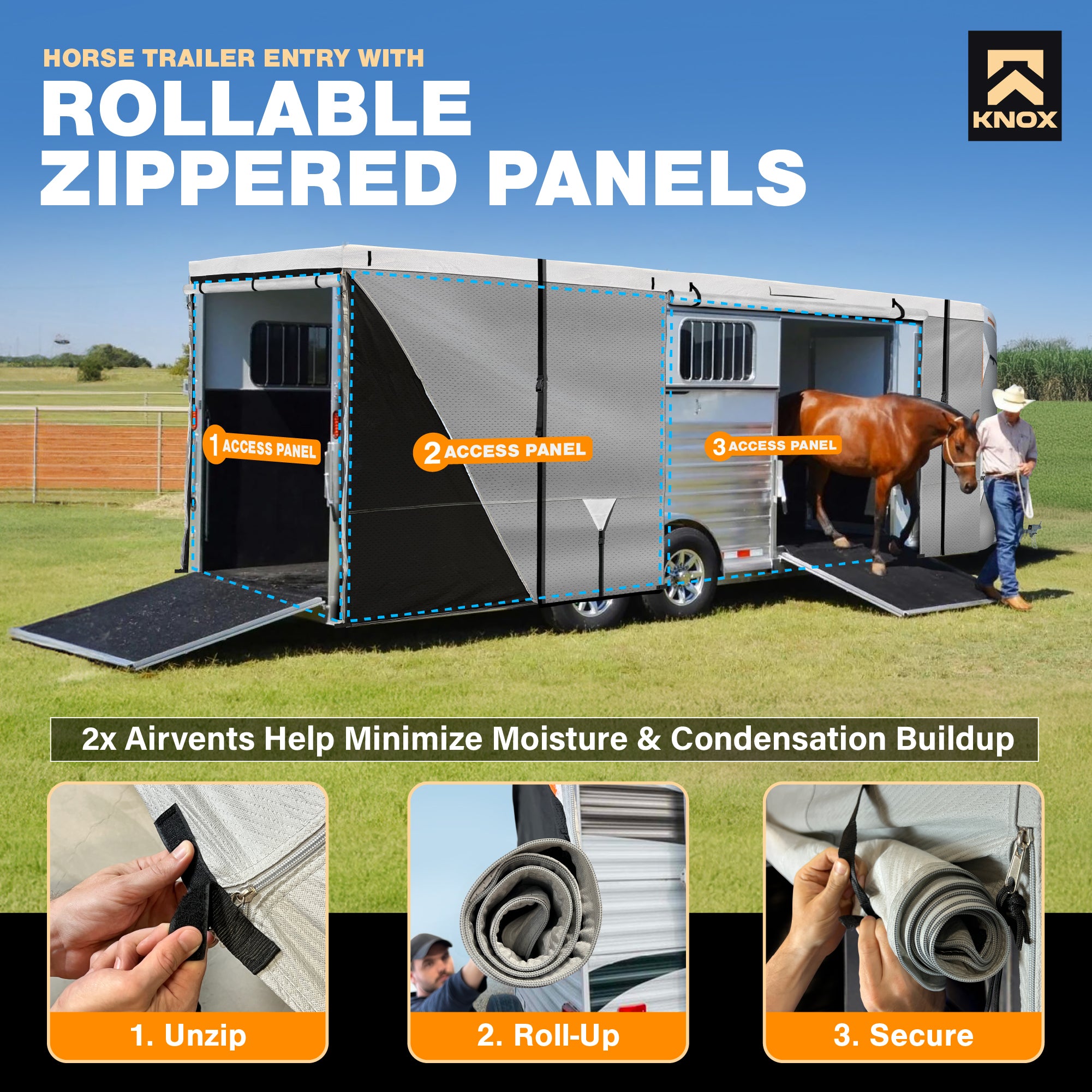 KNOX Horse Trailer Covers