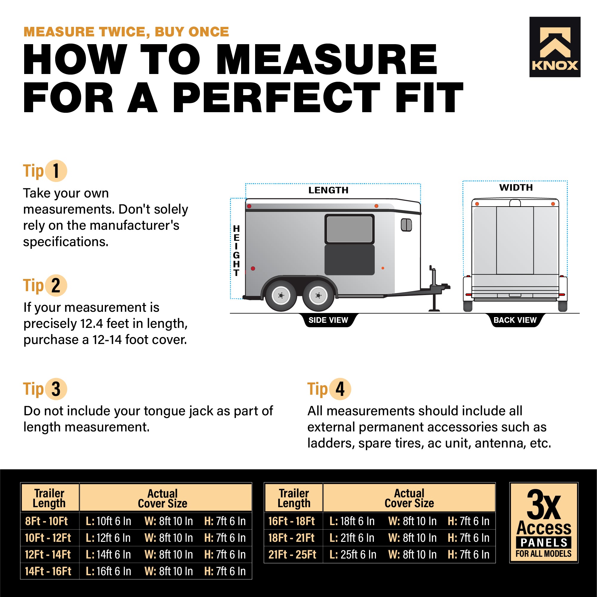 KNOX Horse Trailer Covers