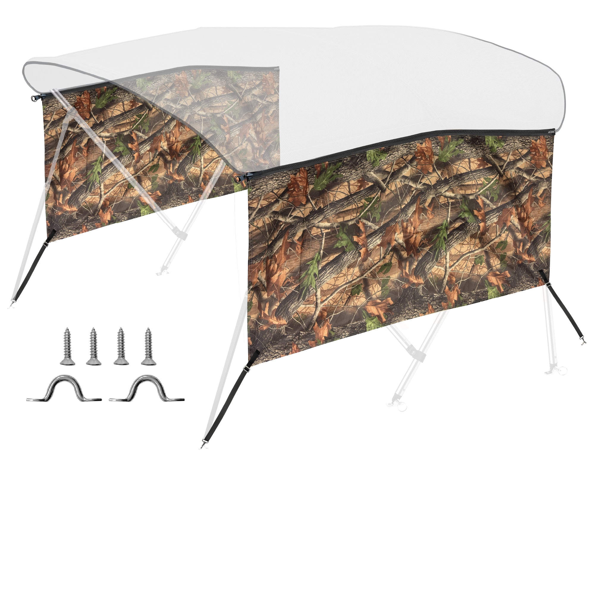 KNOX Universal 3- Bow Bimini Tops for Boats Cover Sidewalls