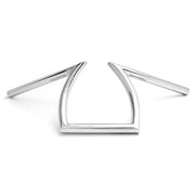 Motorcycle Handlebar 1" Chrome Steel Z-Bar Style Bobber Cruiser Cafe Racer Bike