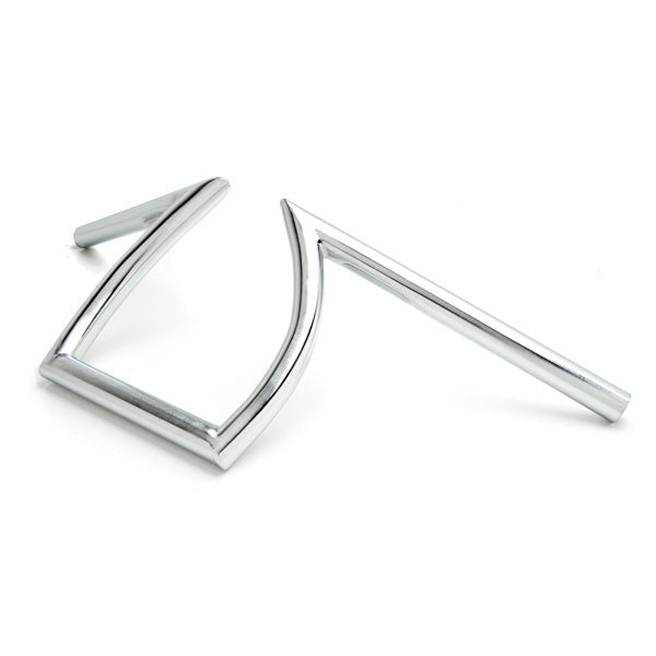 Motorcycle Handlebar 1" Chrome Steel Z-Bar Style Bobber Cruiser Cafe Racer Bike