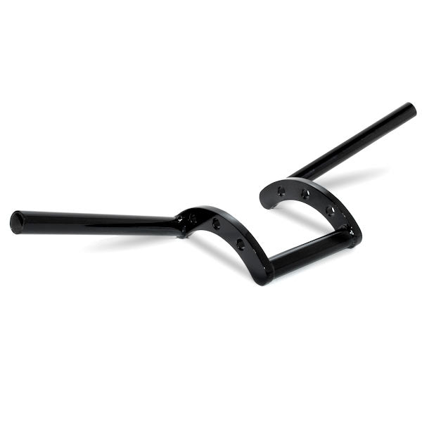 Motorcycle Handlebar 1" Black Steel Z-Bar Style Bobber Cruiser Cafe Racer Bike