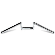 Motorcycle Handlebar 1" Chrome Steel Z-Bar Style Bobber Cruiser Cafe Racer Bike