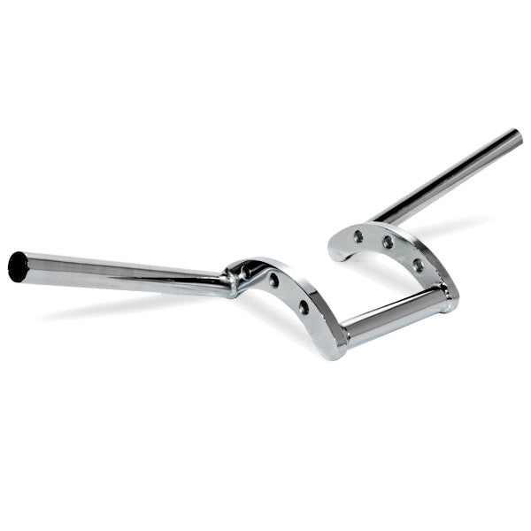 Motorcycle Handlebar 1" Chrome Steel Z-Bar Style Bobber Cruiser Cafe Racer Bike