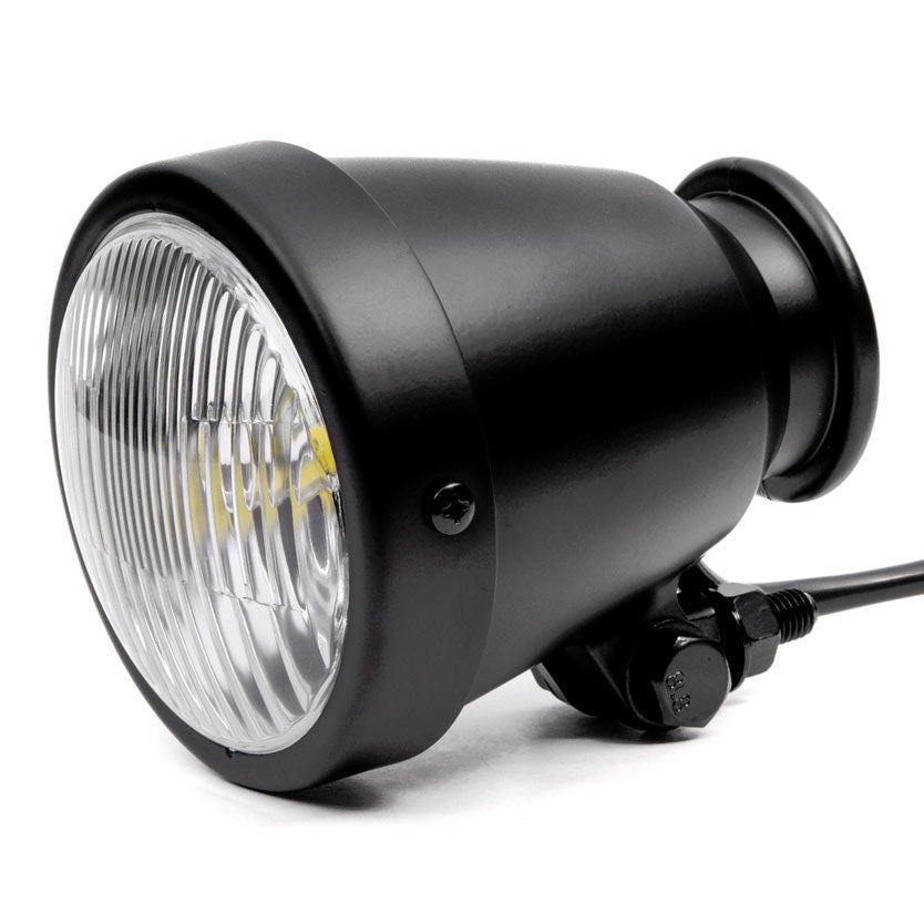4.25" Mini Headlight w/ High and Low Beam + Fog Lights LED Bulb Black Housing