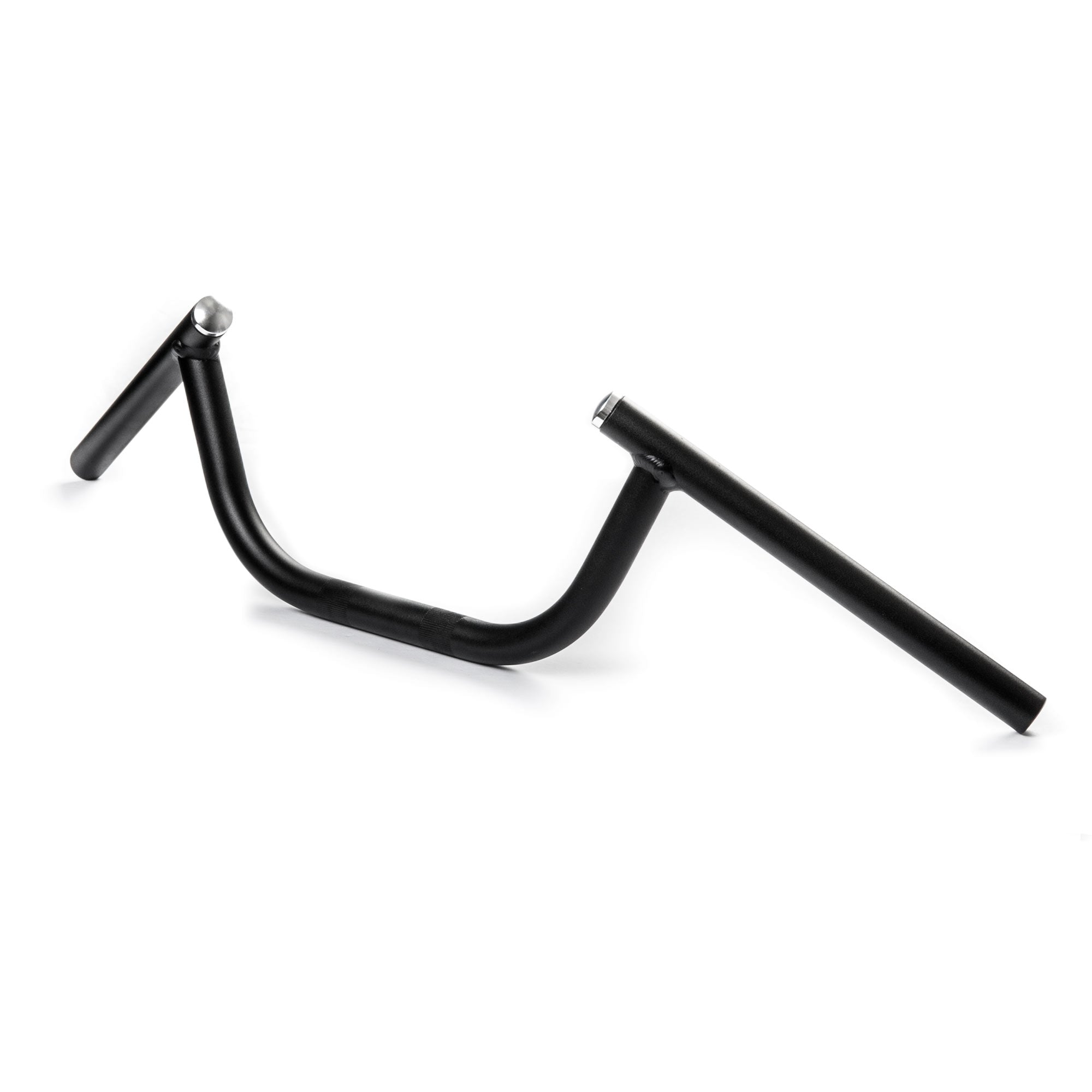 Motorcycle Handlebar 7/8" Clubman Black Steel Removable Caps Cafe Racer Bobber