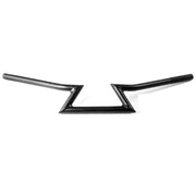 Motorcycle 7/8" Inch Handlebars Zed Bar Black For Cafe Racers Cruisers Harleys