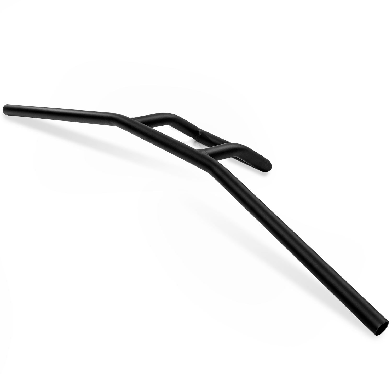 Motorcycle Handlebar 7/8" Black Bars Box Window Attack Style Cruiser Cafe Racer