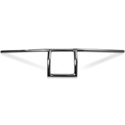 Motorcycle Handlebar 7/8" Chrome Bars Box Window Attack Style Cruiser Cafe Racer