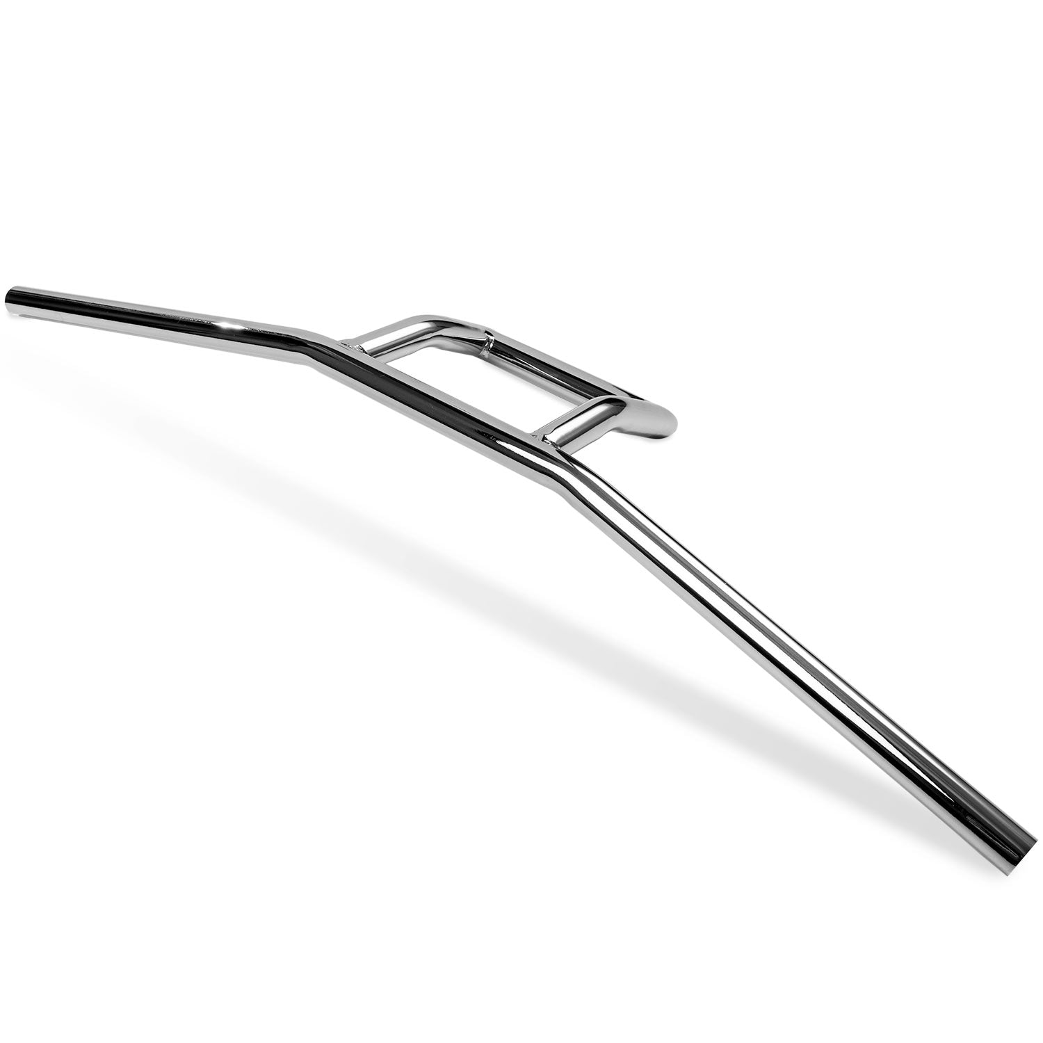 Motorcycle Handlebar 7/8" Chrome Bars Box Window Attack Style Cruiser Cafe Racer