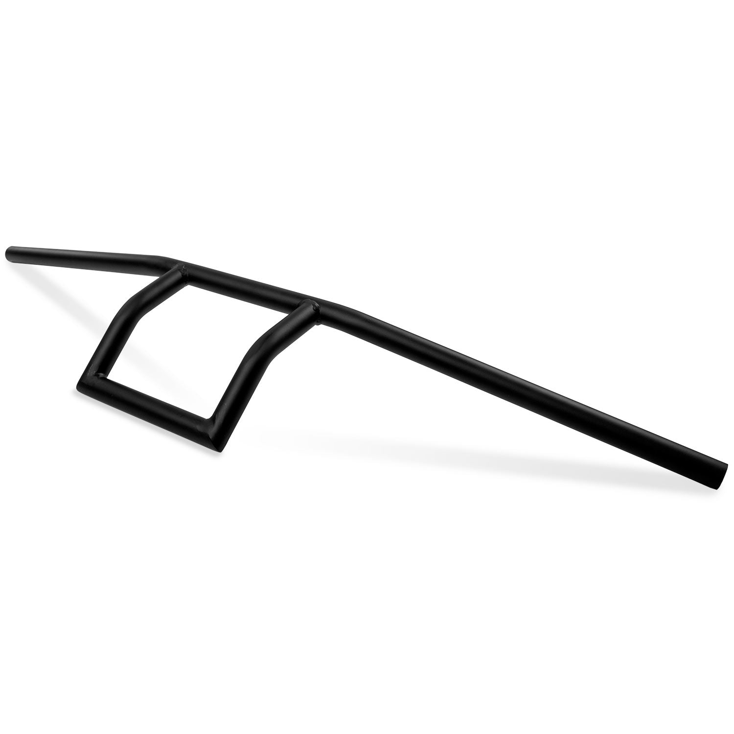 Motorcycle Handlebar 1" Black Bars Box Window Attack Style Cruiser Cafe Racer