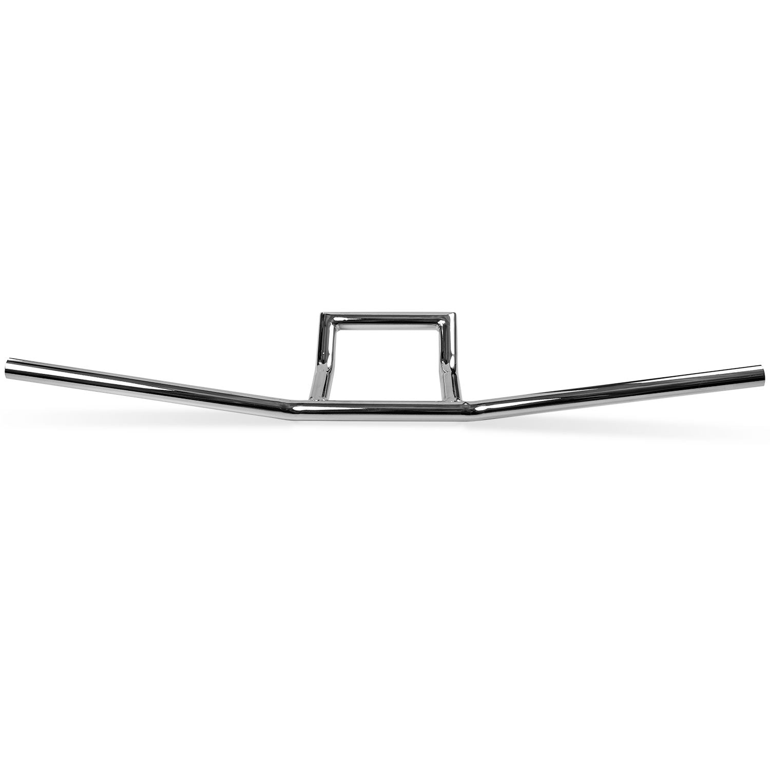 Motorcycle Handlebar 1" Chrome Bars Box Window Attack Style Cruiser Cafe Racer