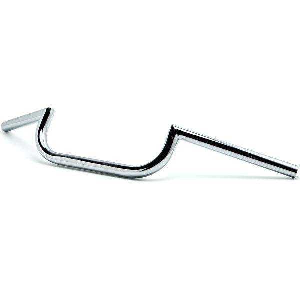 Motorcycle Handlebar 1" Chrome Steel Cafe Racer Clubman Style Bobber Custom
