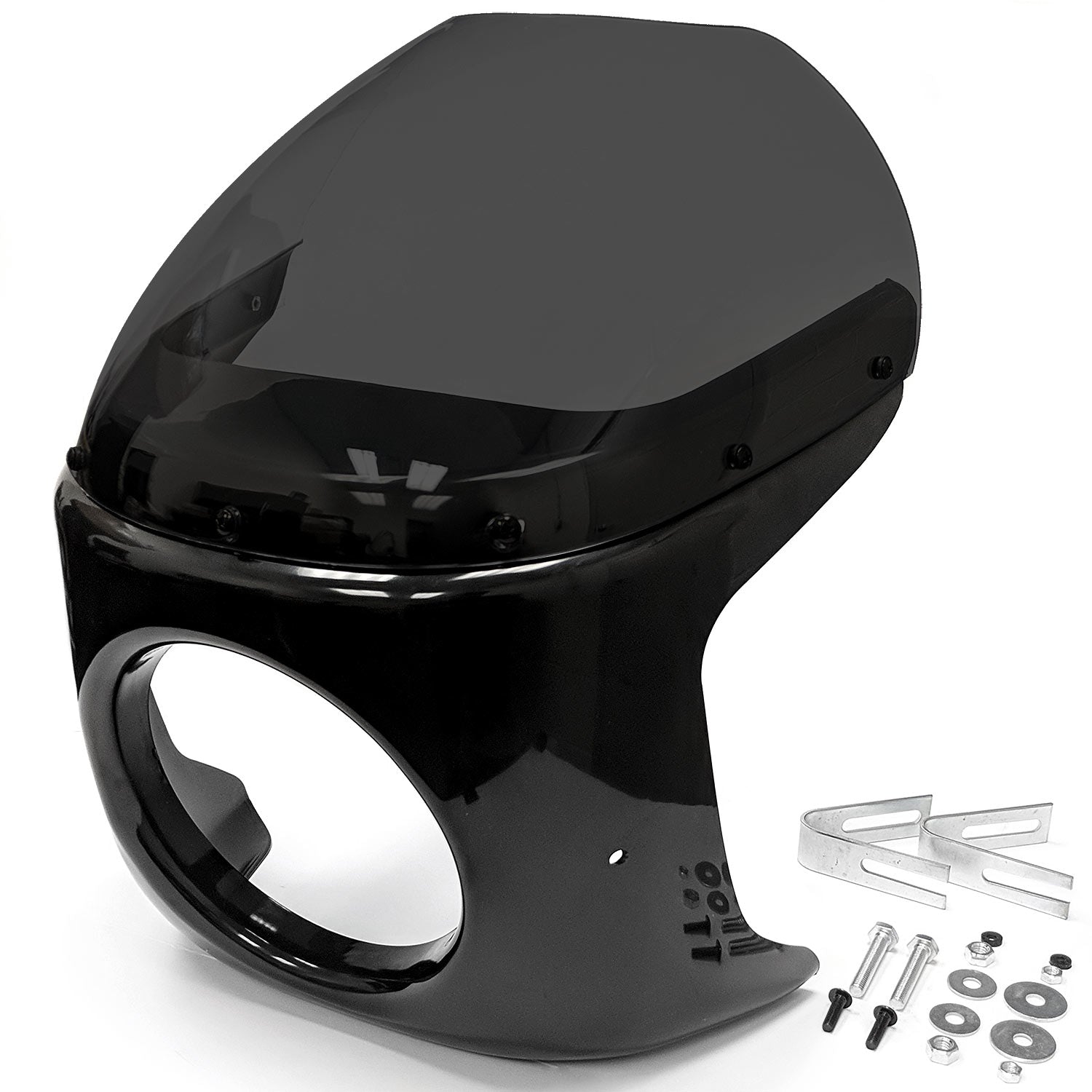 Krator Headlight Windshield Fairing Screen, 7" Windshield