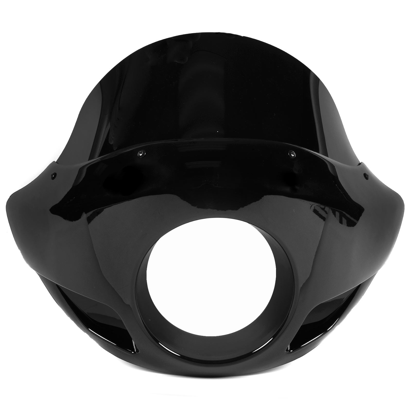 Blackout Headlight Fairing Screen for Harley Davidsons With 35mm-49mm Forks