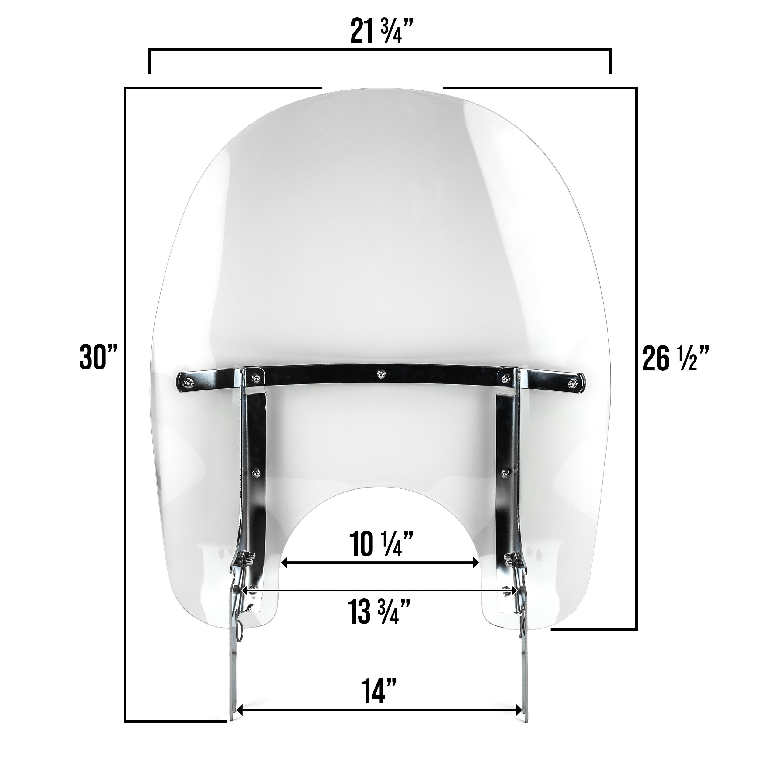 Clear Detachable Windshield For 1994-2022 Harley Road King Motorcycles