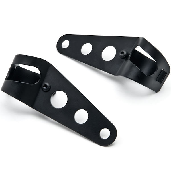 Black Headlight Mounting Bracket Fork Ears For Cafe Racer Bobber Chopper 31-43mm