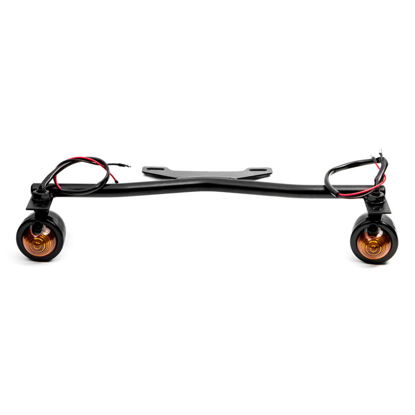 Black Driving Passing Lamp Spot Light Bar Bracket with Turn Signals Motorcycle