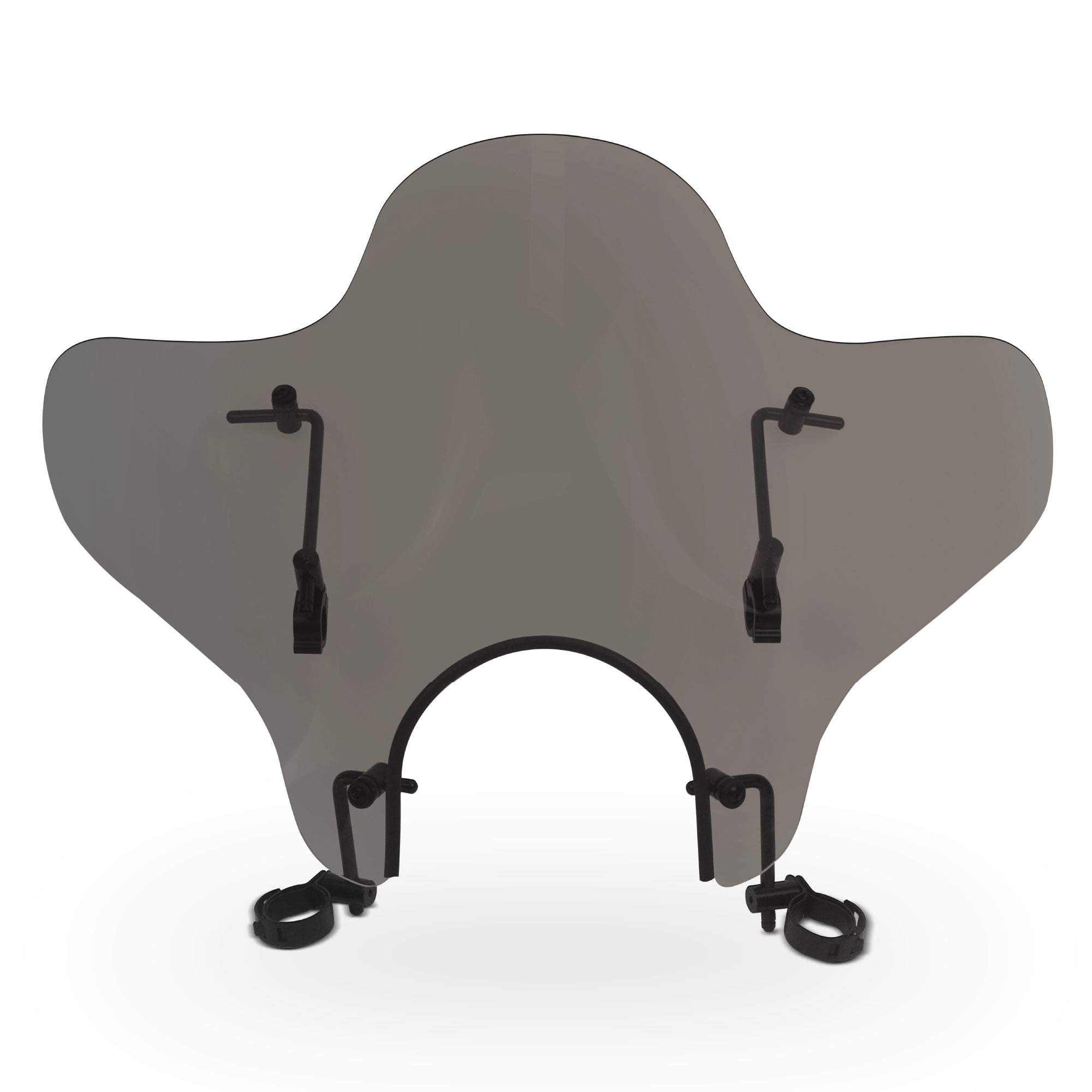 Krator Universal Motorcycle Windshield Windscreen for 7/8" or 1" Handlebars, 14"