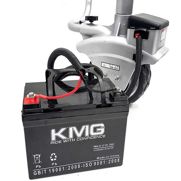 12V Electric Mini Mover Jockey Wheel Caravan Boat Trailer Jack Camper w/ Lock and Key + KMG Battery