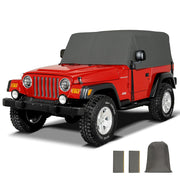 KNOX Cab Car Cover, Fits 1976-2006 Jeep Wrangler TJ, YJ, JK, Jeep CJ (Gray)