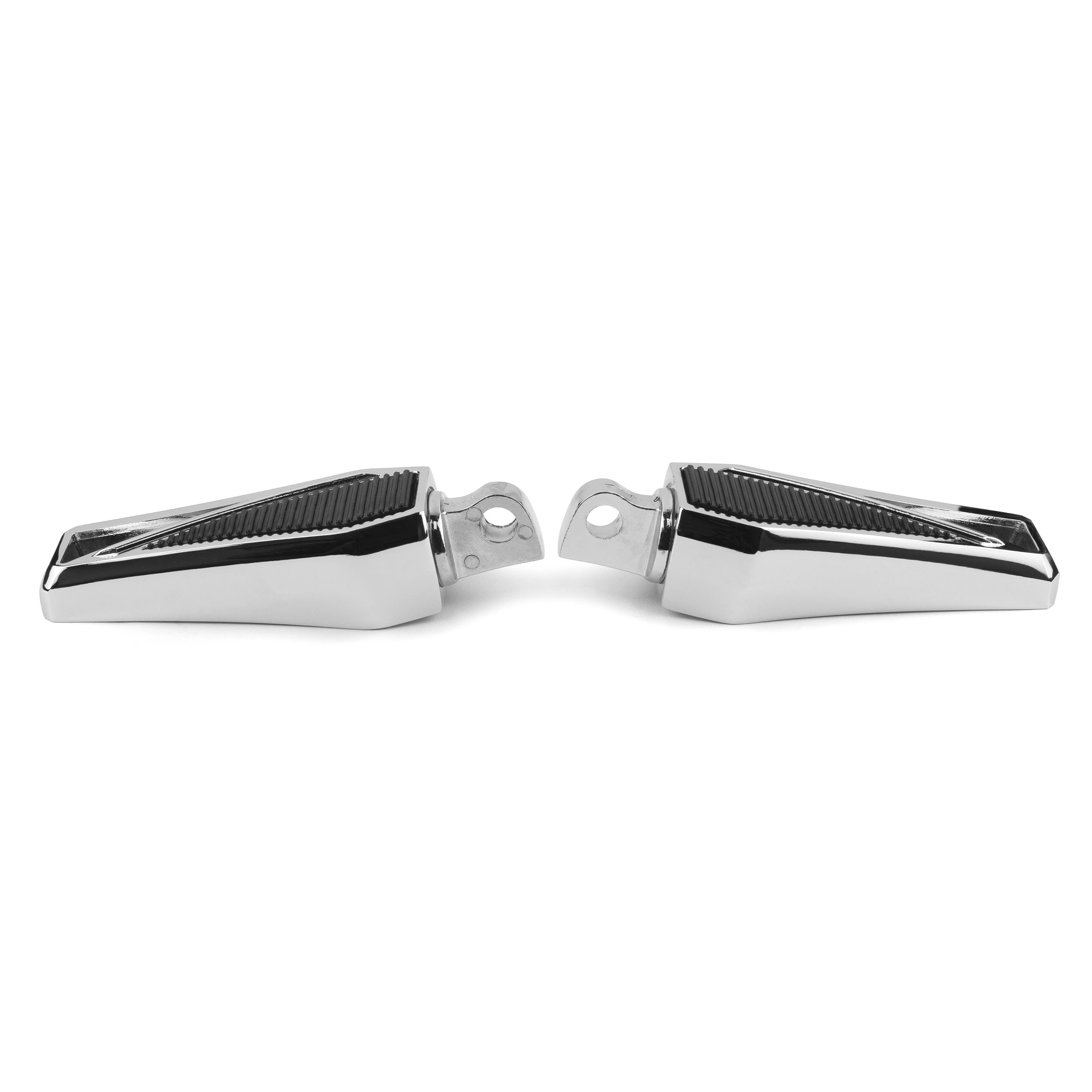 Phantom Foot Pegs Footrest Compatible with Harley Davidson Motorcycles, 1 Pair, Chrome