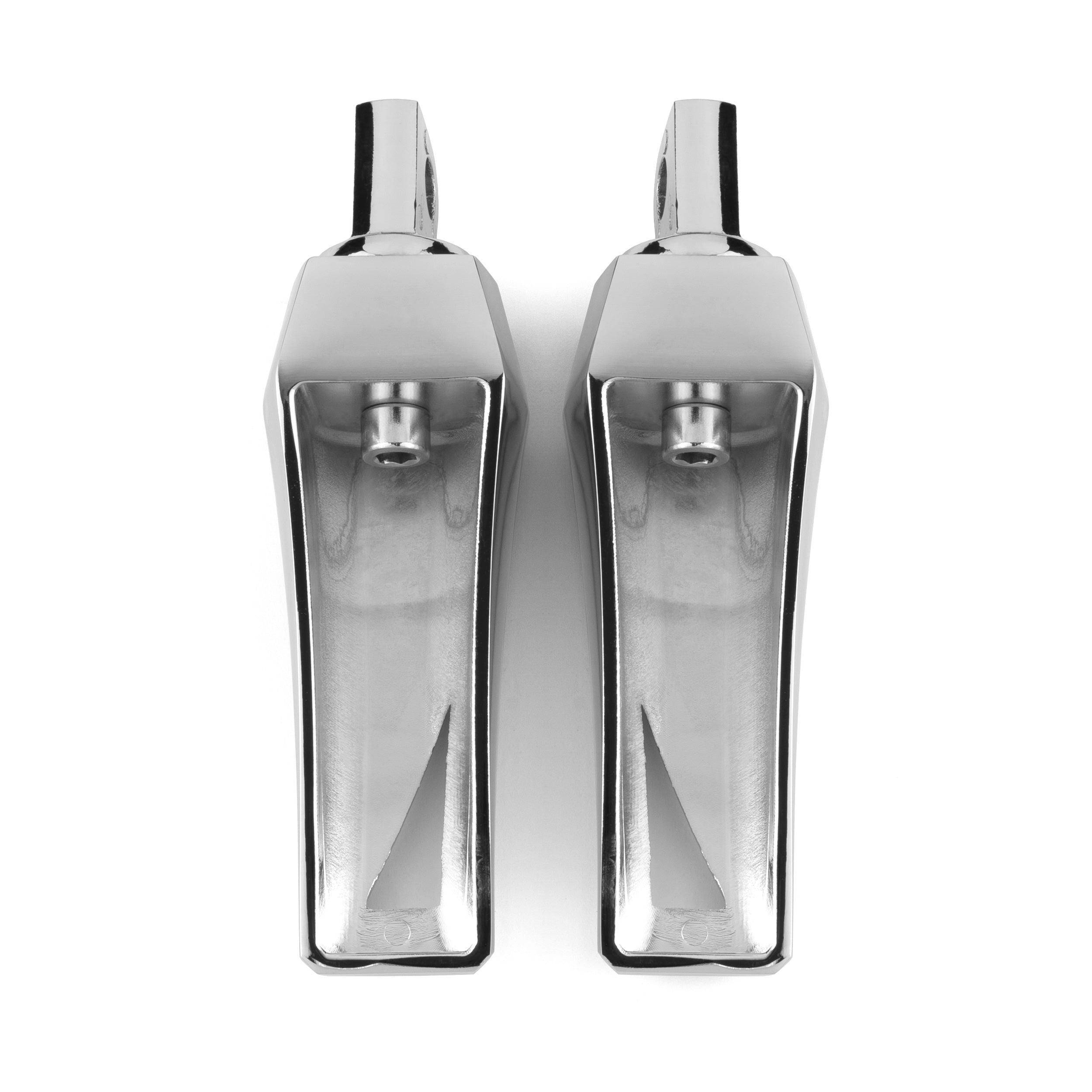 Phantom Foot Pegs Footrest Compatible with Harley Davidson Motorcycles, 1 Pair, Chrome