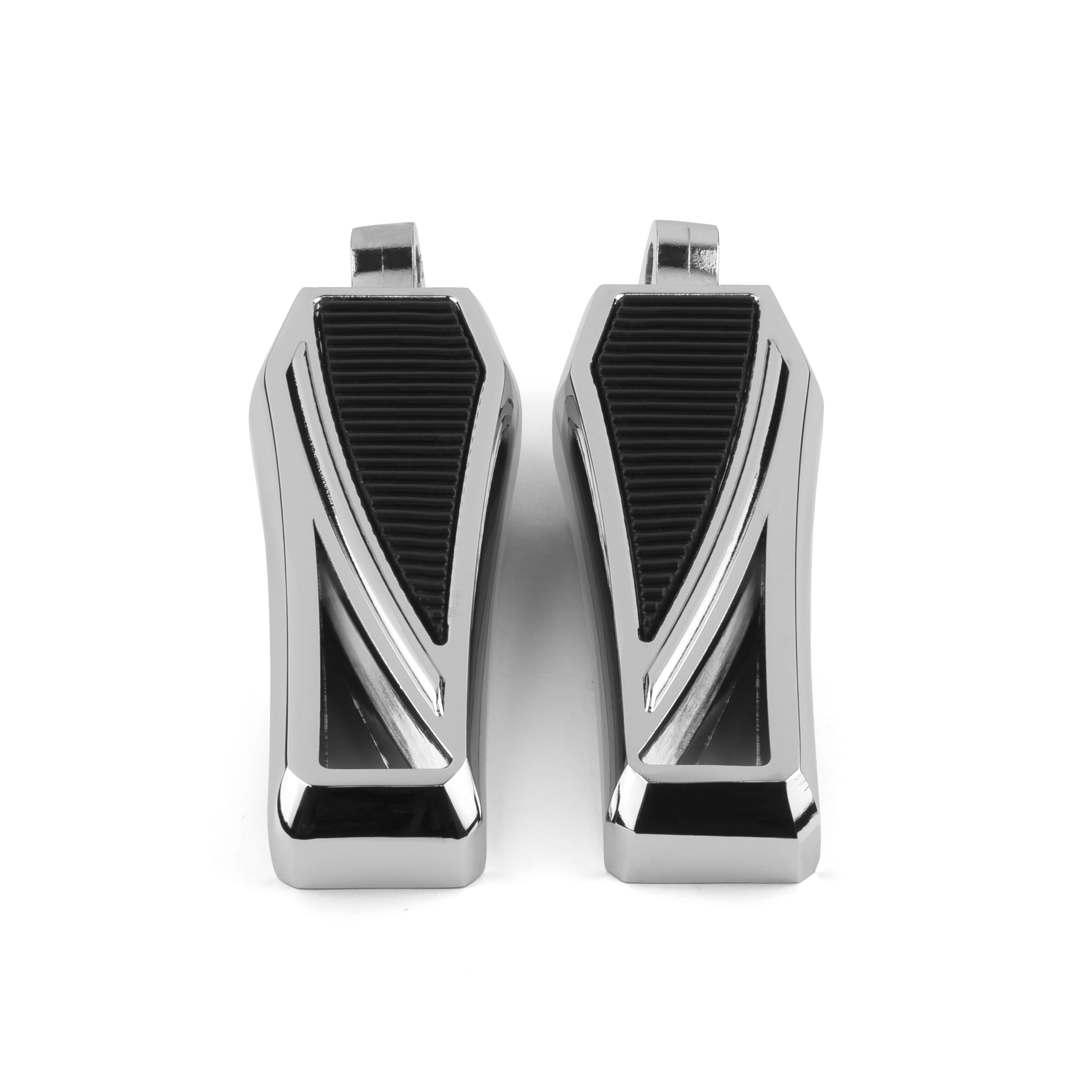 Phantom Foot Pegs Footrest Compatible with Harley Davidson Motorcycles, 1 Pair, Chrome