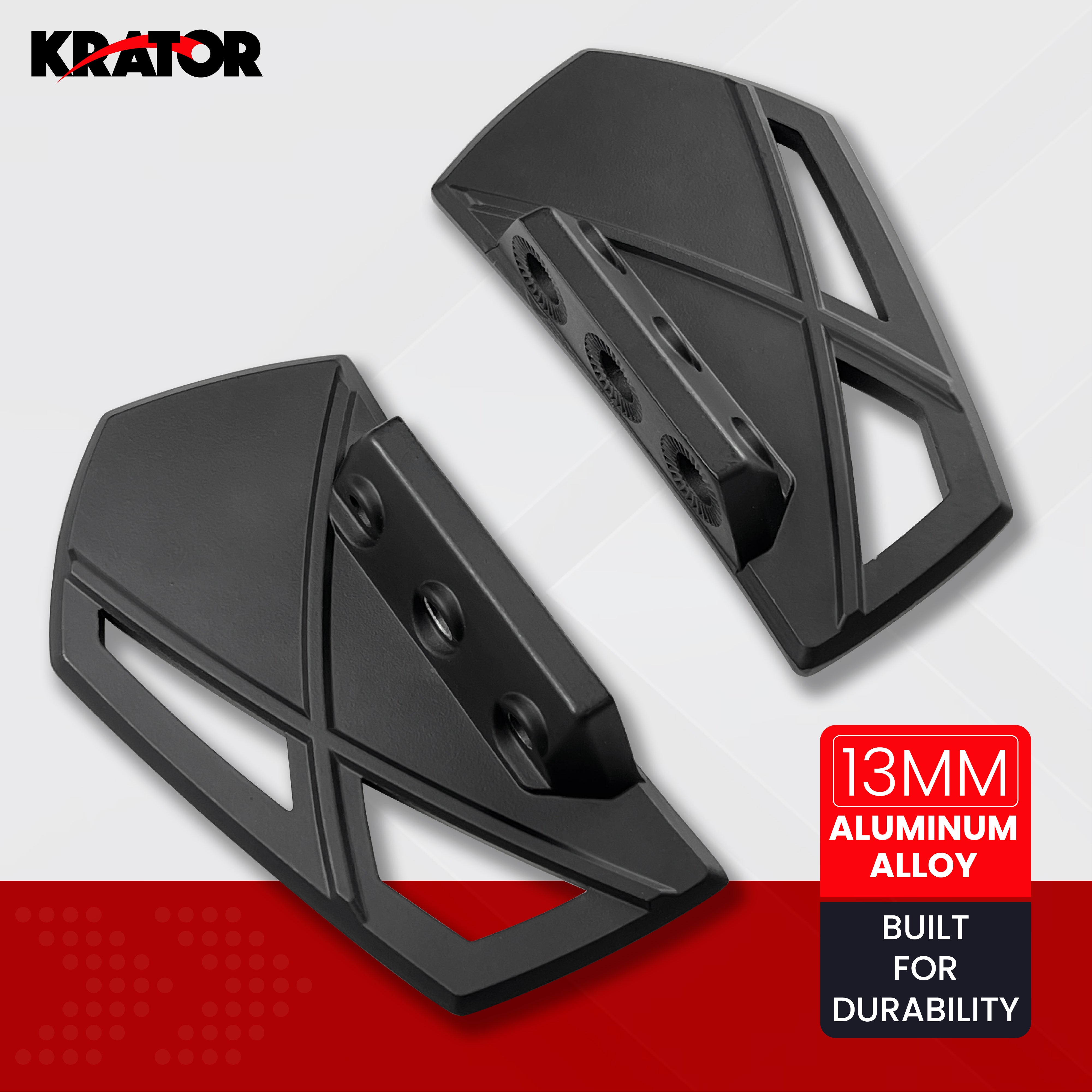 Krator Mini Adjustable Floorboards Compatible with Harley
