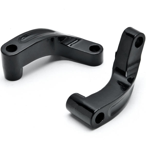 Black Mirror Relocation Extension Adapter Kit for Harley Davidson Motorcycles