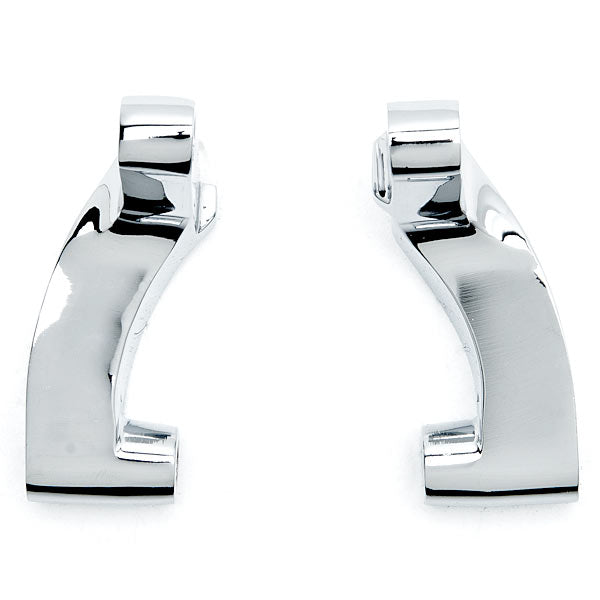 Chrome Mirror Relocation Extension Adapter Kit for Harley Davidson Motorcycles