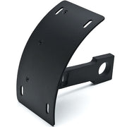 Black Vertical Axle Mounted Motorcycle License Plate Holder Sportbikes Cruisers