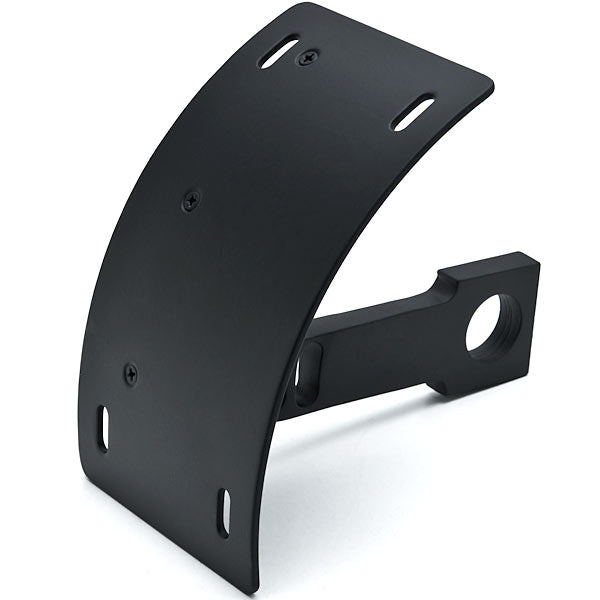 Black Vertical Axle Mounted Motorcycle License Plate Holder Sportbikes Cruisers