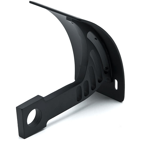 Black Vertical Axle Mounted Motorcycle License Plate Holder Sportbikes Cruisers