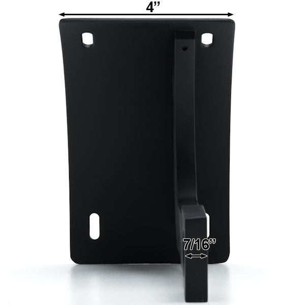 Black Vertical Axle Mounted Motorcycle License Plate Holder Sportbikes Cruisers
