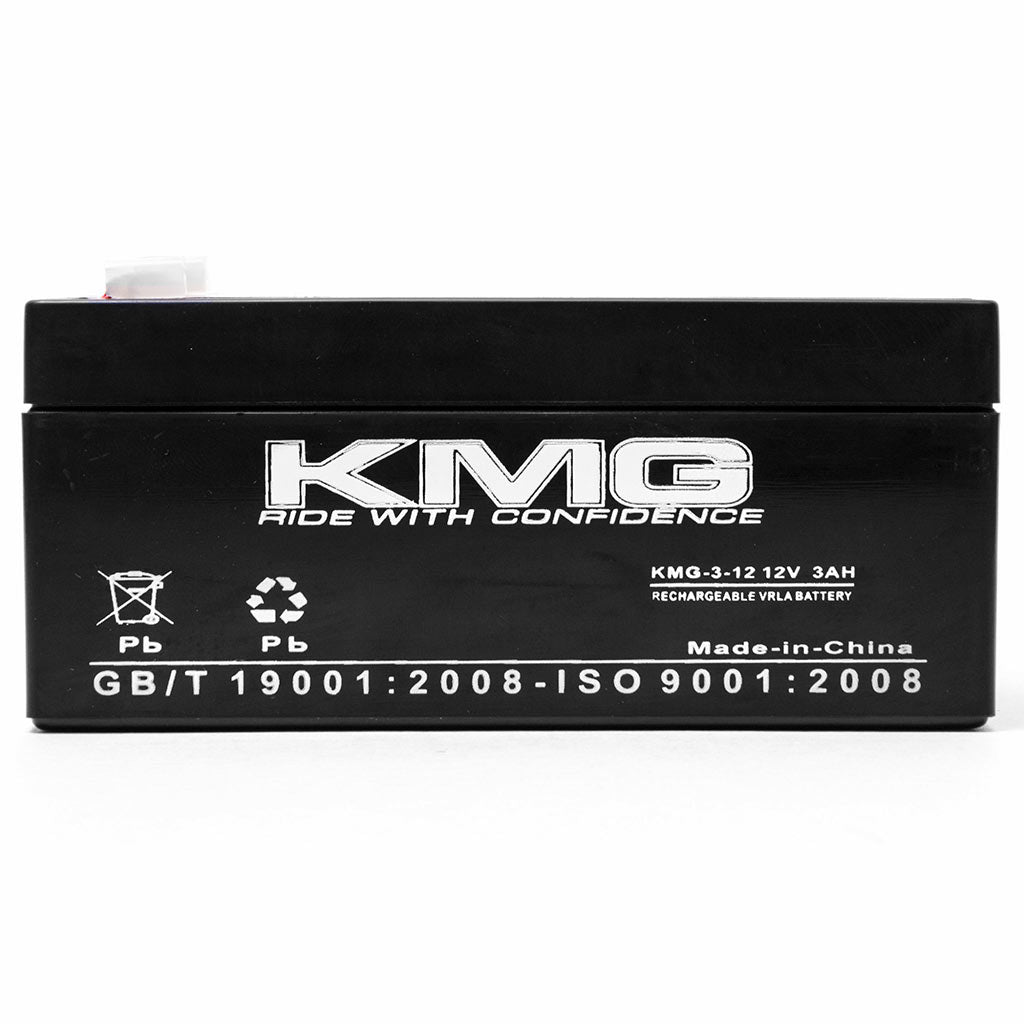 12V 3Ah F1 / F2 Terminal Sealed Lead Acid KMG-3-12 Battery Replaces NP3-12