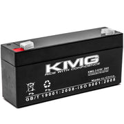6V 3.4Ah F1 / F2 Terminals Sealed Lead Acid KMG-3-6 Battery Replaces NP3-6