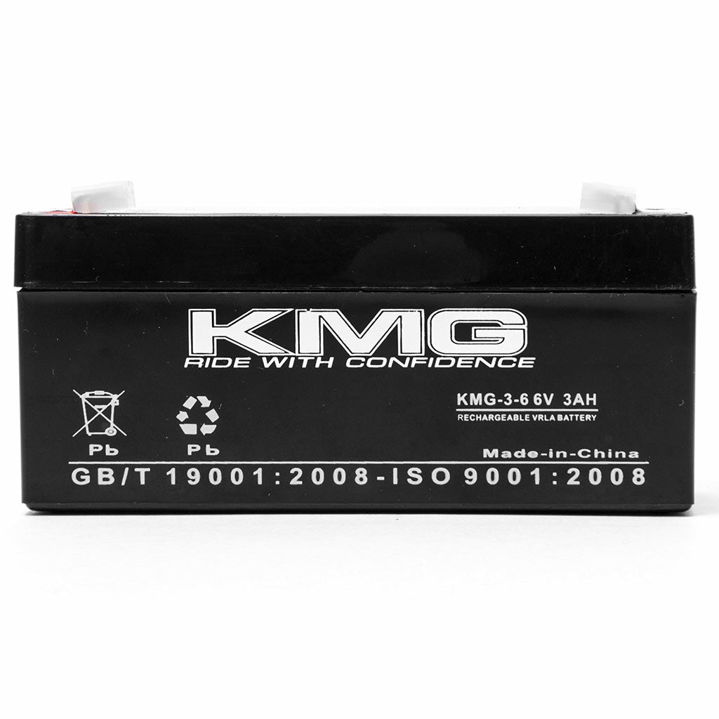 6V 3.4Ah F1 / F2 Terminals Sealed Lead Acid KMG-3-6 Battery Replaces NP3-6