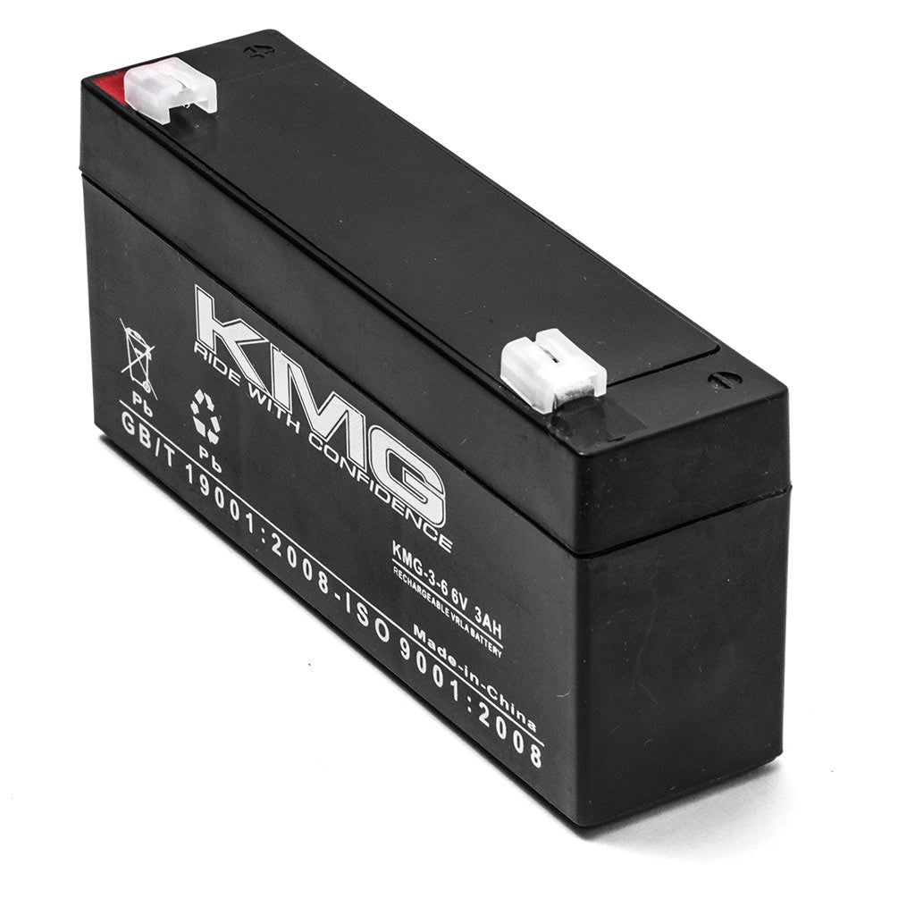 6V 3.4Ah F1 / F2 Terminals Sealed Lead Acid KMG-3-6 Battery Replaces NP3-6