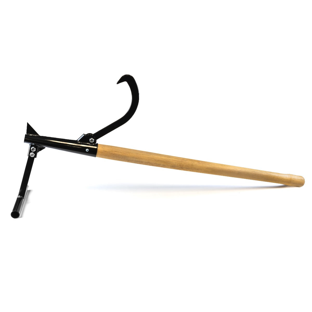Biltek Wood Handled Timberjack - Log Grabber Cant Hook and Cutting Jack - Black