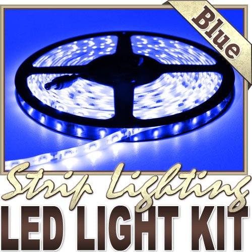 16.4' Feet Blue 300 LEDs Light SMD3528 On/Off Switch Control Kit 110V Plug