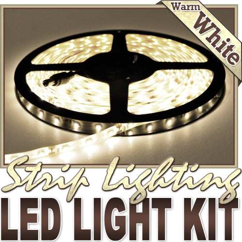 32.8' Feet Warm White 600 LEDs Light Remote Control Dimmer Kit SMD3528 110V Plug